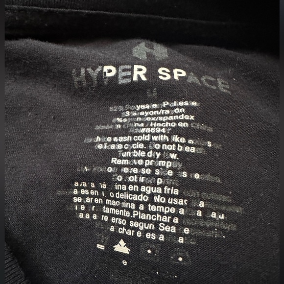 🌟TWO FOR ONE 🌟NASA Black T-Shirts with Colorful Astronaut and One With Planets - Picture 3 of 7